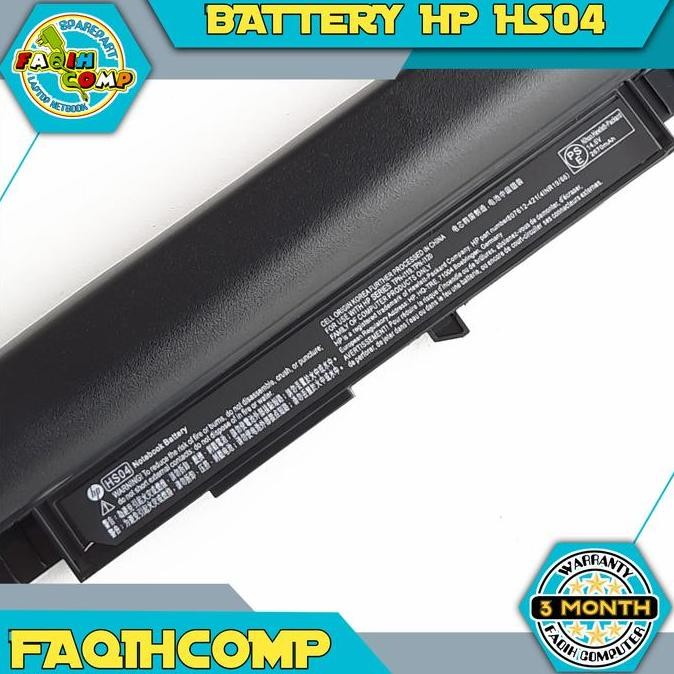Baterai Batre Batrai Battery Laptop Hp Notebook 14-An002Ax Hs04 New Stok
