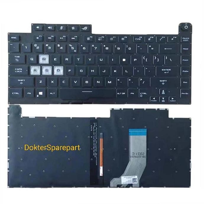 Keyboard Laptop Asus Rog Strix G15 G512 G512L G512Li G512 Backlight New Stok