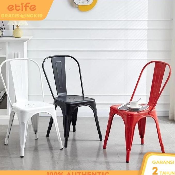 E-TIFE Kursi / Kursi besi / Kursi Makan /Kursi Bar /Kursi Tinggi /Kursi toko Kopi /Kursi toko teh su