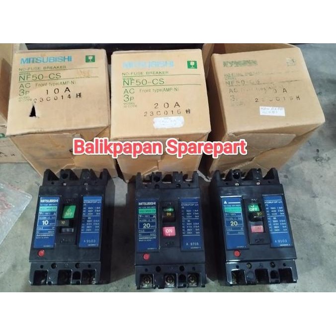 $$$$] No Fuse Breaker NFB MCCB NF50-CS 3P 3 pole 10A 20A 10 20 A