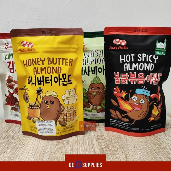 

nuts holic kacang almond 180gr snack korea cemilan halal nutsholic termurah