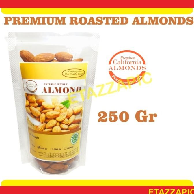 

kacang almond panggang 250 gr almond roasted premium blue diamond usa termurah