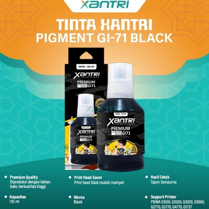 Original Tinta Xantri Premium Gi-71 Gi71 Printer G1020 G2020 G3020