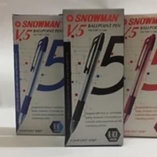

Produk Baru!! Pulpen Snowman V5 0.7mm Hitam/Biru/Merah perpack