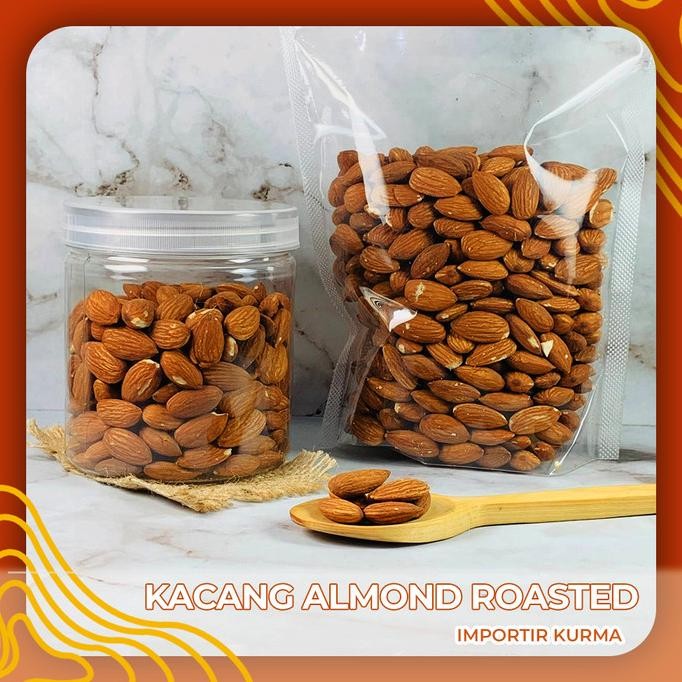 

almond roasted 500 gr kacang almond panggang / almond panggang roasted termurah