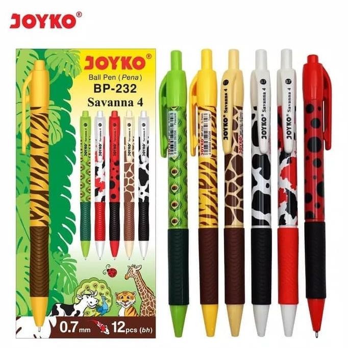 

Produk Baru!! Ball Pen Pulpen Pena Joyko BP-232 Savanna 4 0.7 mm 1 Box 12 Pcs