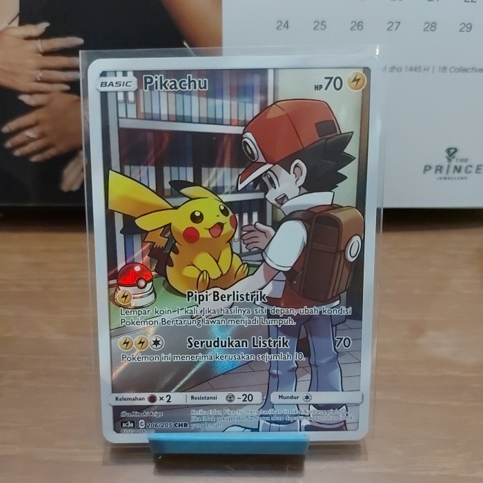 Pikachu CHR card kartu pokemon