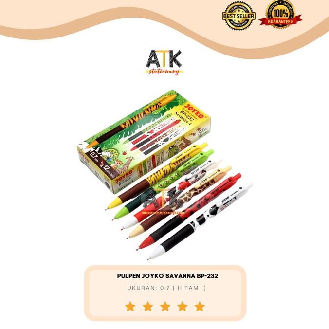 

Produk Baru!! Pulpen Joyko savanna 4 BP-232 atk