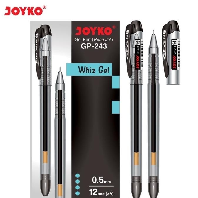 

Produk Baru!! Gel Pen Pulpen Pena Joyko GP-243 Whiz Gel 0.5 mm 1 Box 12 Pcs(1 Lusin)