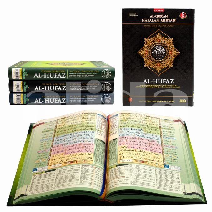 

Alquran Hafalan Terjemah Al-Hufaz Tajwid Warna uk A5, Al-Quran Alhufaz HDM