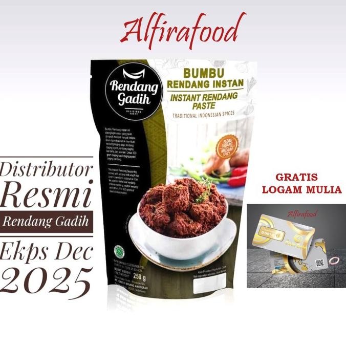 

Bumbu Rendang Instan - Rendang Gadih - pedas sedang TF
