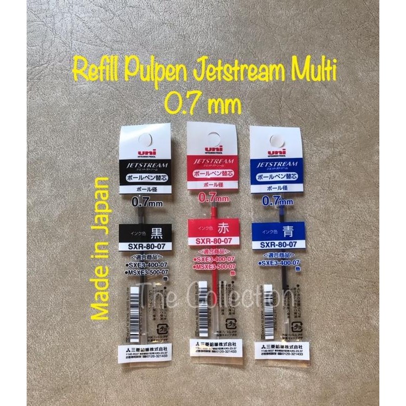 

Produk Baru!! ATK0590UN REFILL 0.7mm Jetstream MULTI Pulpen Mitsubishi Uni isi ulang
