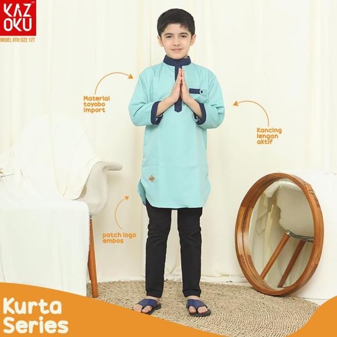 Koko Kazoku Kurta Anak Laki Laki/Pakaian Muslim Laki laki Toyobo