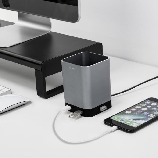 

Triple W Desk Holder Usb Charging Alumunium Tempat Pulpen Organizer Stok Terbatas