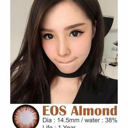 

original softlens eos almond brown soflens softlenses termurah