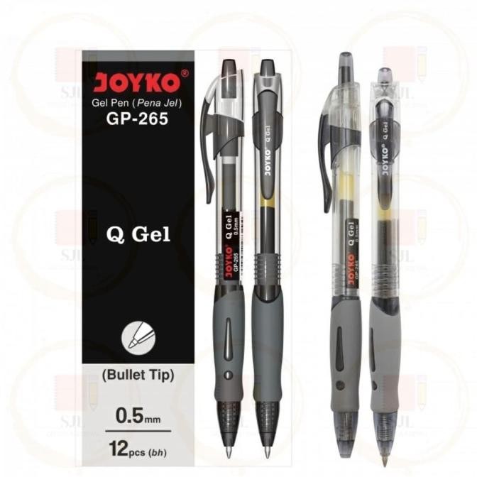 

Produk Baru!! [12 Pcs/1 Pack] - Pulpen JOYKO Q-GEL GP-265 - Hitam