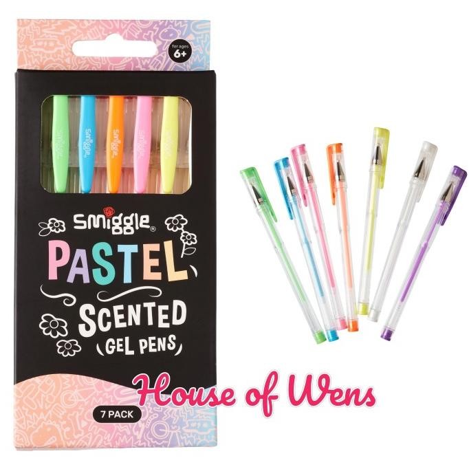 

Smiggle Pastel Scented Gel Pen - Pulpen Warna Smiggle Stok Terbatas