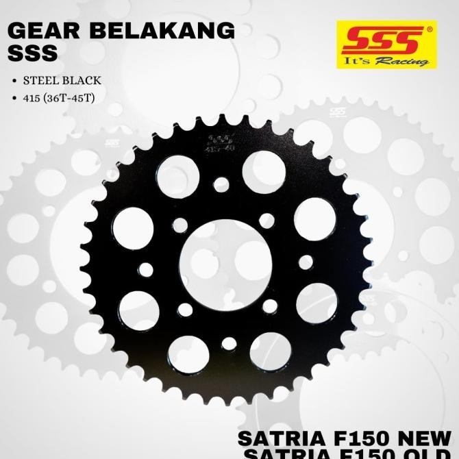 Promo Gear Gir Satria fu f150 new sss 415 36 - 45 steel Black COD