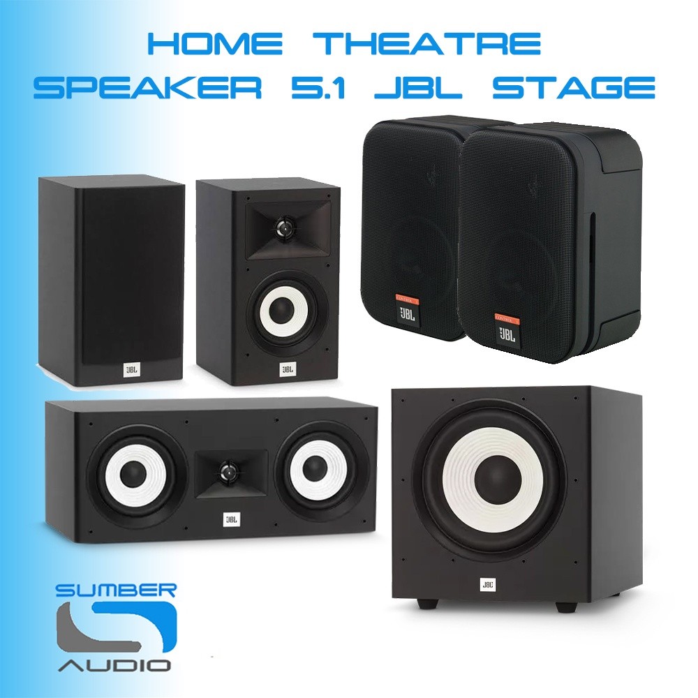 JBL Stage 5.1 Speaker Home Theatre A120 Cinema A 120 Garansi Resmi