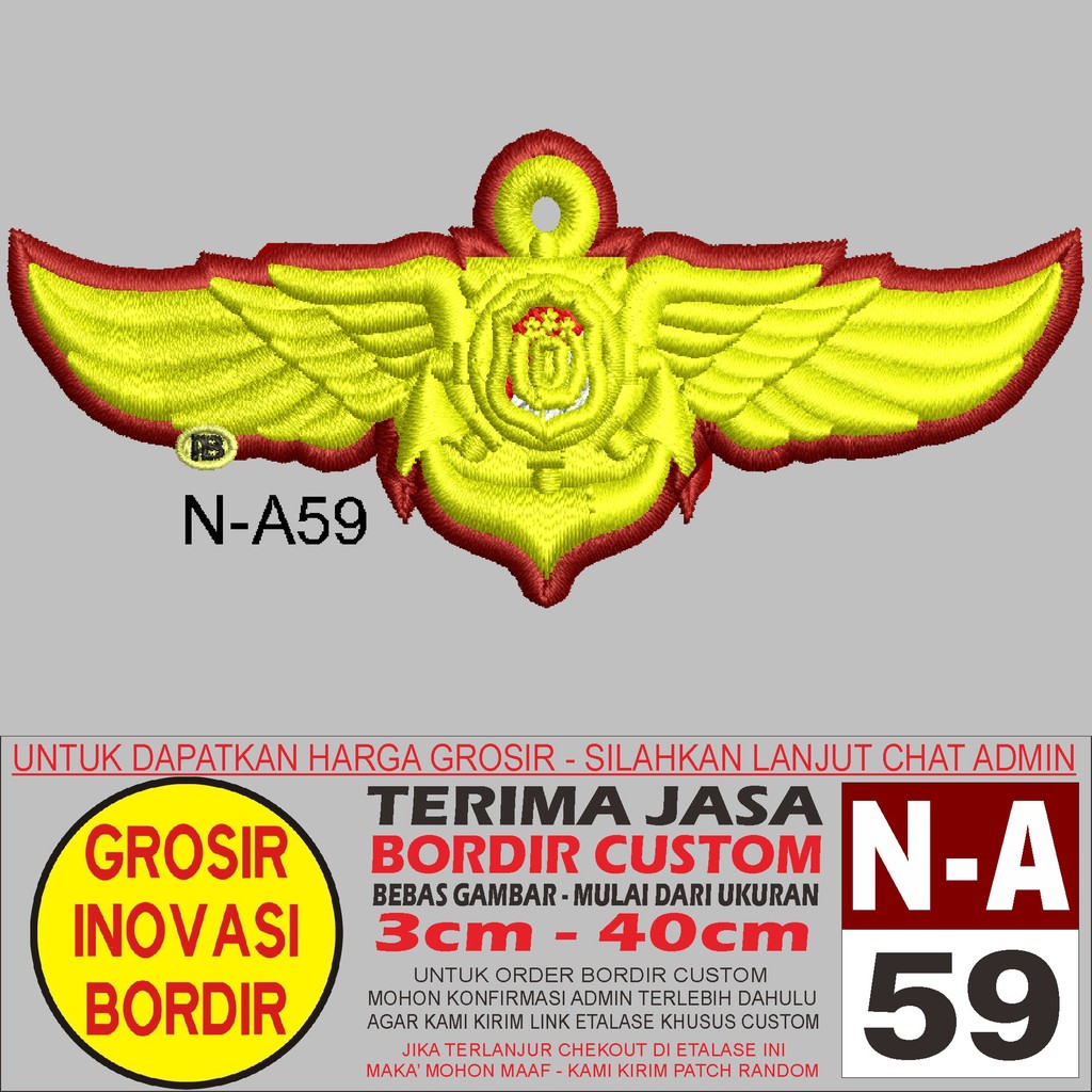 PATCH BORDIR LOGO N-A59 LOGO PORLI - GIB REVIEW/TESTIMONI