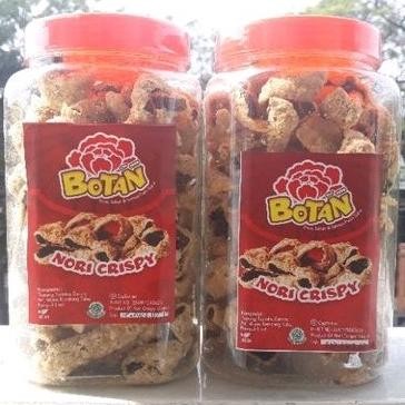 

ang Keripik - Kripik / Kerupuk Nori Crispy Toples Cap Bunga Botan Vegan & Vegeian