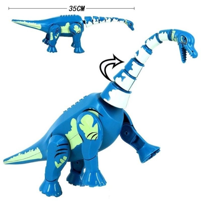 BRACHIOSAURUS BIG FIGURE DINO DINOSAURUS JURASSIC WORLD DOMINION BRICK MAINAN ANAK BUILDING BLOCK BA