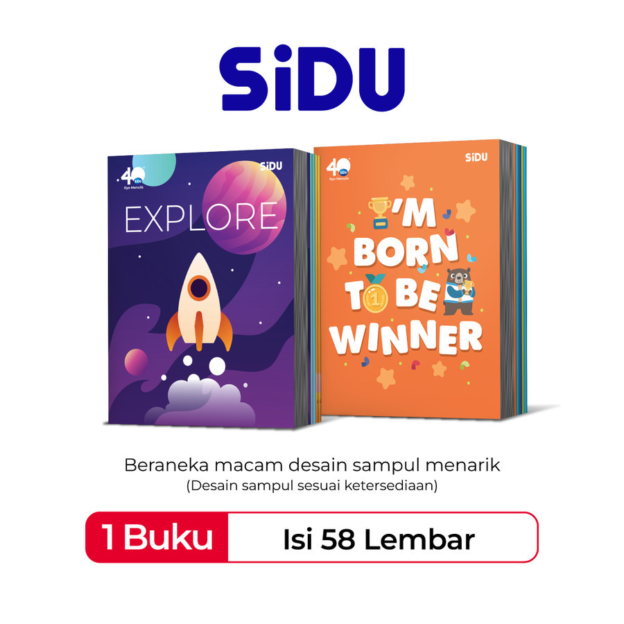 

SIDU Buku Tulis 58 Lembar 1 Pcs