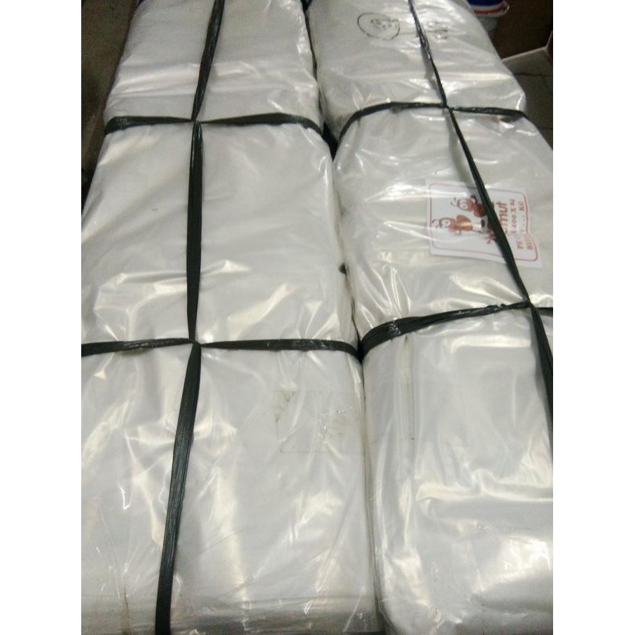 Plastik Cor Bening Pe Tebal 0.6 Mm Dua Lapis (Satu Rol +- 7- 8 Kg )