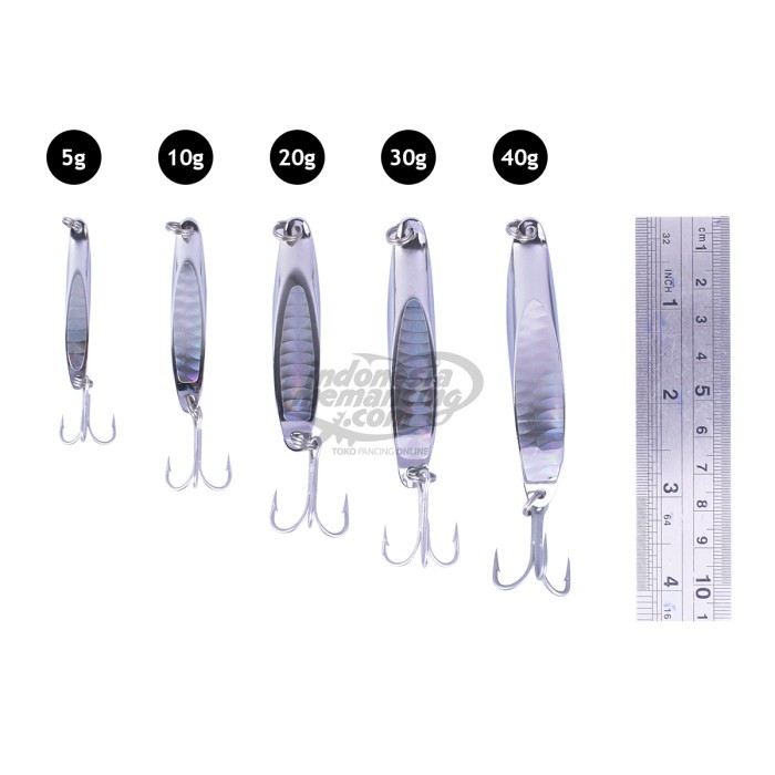 Halco Twisty umpan lure spoon pilih Ukuran