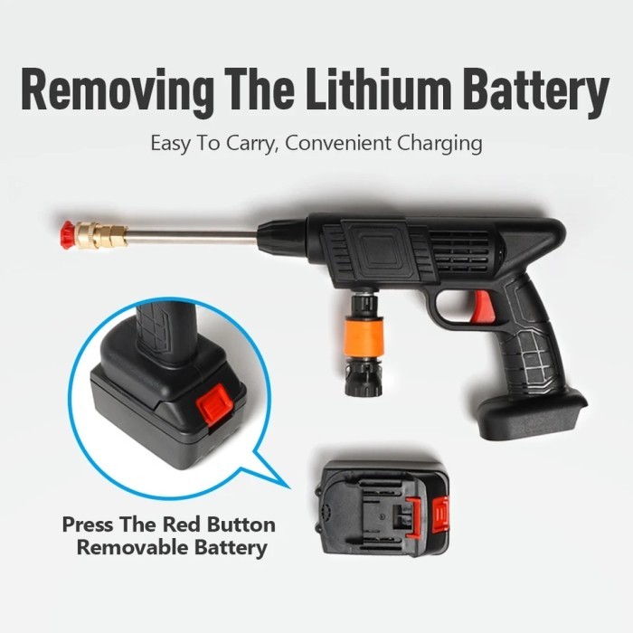 Ready set alat cuci mobil motor portable jet washer cuci steam spray gun cas