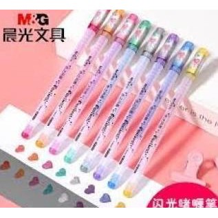 

Produk Baru!! M&G Glitter Gel Pen 8colors / M&G Pulpen Glitter 8 Warna AGP13174