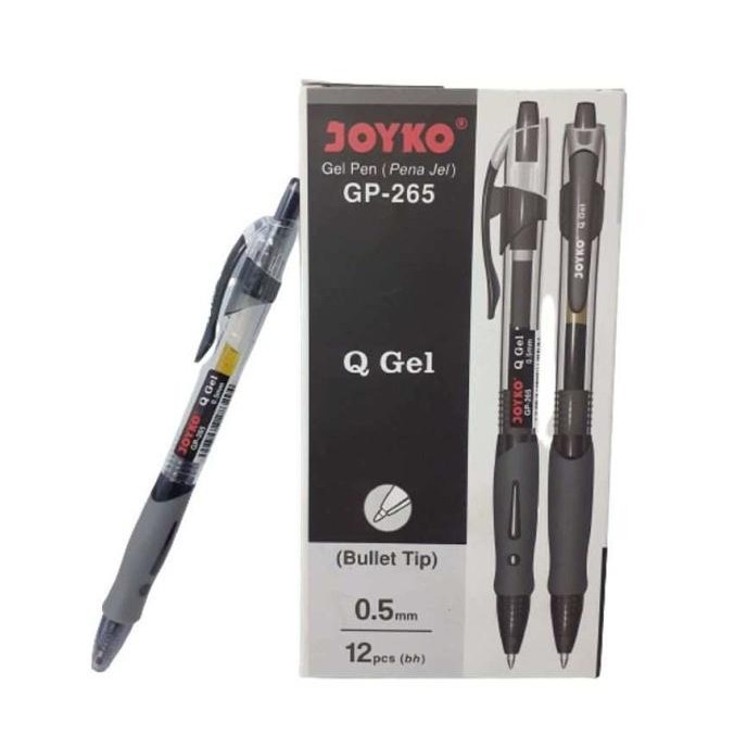 

Produk Baru!! Pen Gel Joyko GP-265 pulpen gel HITAM isi 12 pcs