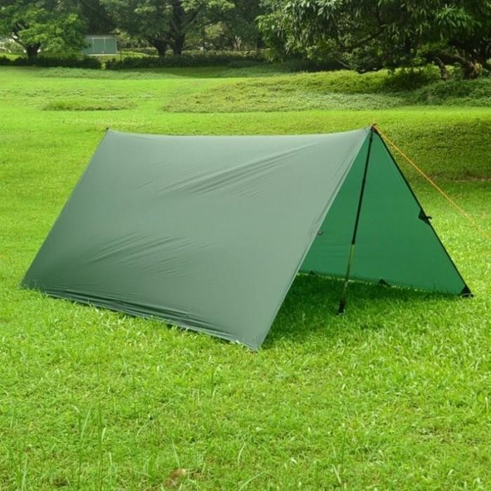 FLYSHEET 4X6M BAHAN TEBAL ANTI AIR TUTUP ATAP PELINDUNG TENDA CAMPING