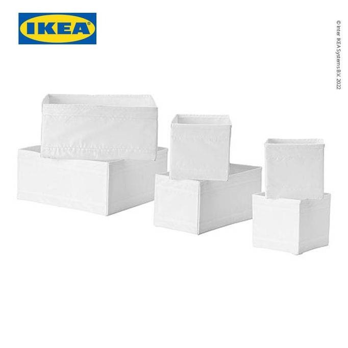 Ikea Skubb Kotak Penyimpanan Kecil 6 Set Box