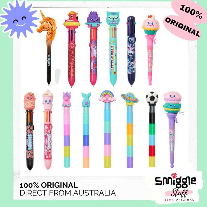 

Produk Baru!! SMIGGLE Lil Scent Rainbow /Pick Me / Mermaid / Glam Unicorn Pen Pulpen