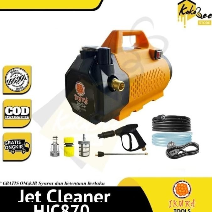 Mesin jet cleaner ikura HJC870 variable speed bar mesin cuci steam mobil AC / High pressure washer s