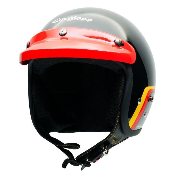 Helm Cargloss Race Track CFM Retro Half Face - Race Track Black