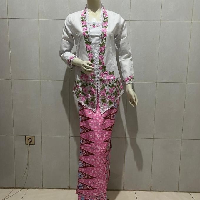 Encim  Lengan Panjang~Kebaya Encim Kerah Sunda~Set Rok~Jumbo Seragam