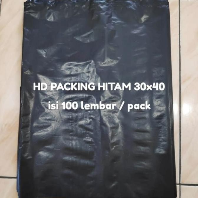 HD packing 30x40 (30 pack) |plastik sampah| hitam|plastik packing