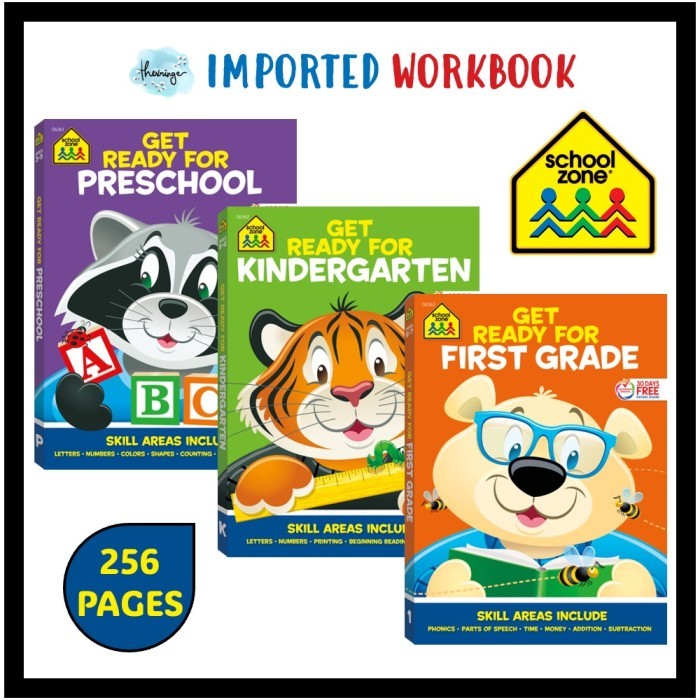 

TERBARU School Zone Big Preschool Kindergarten Workbook