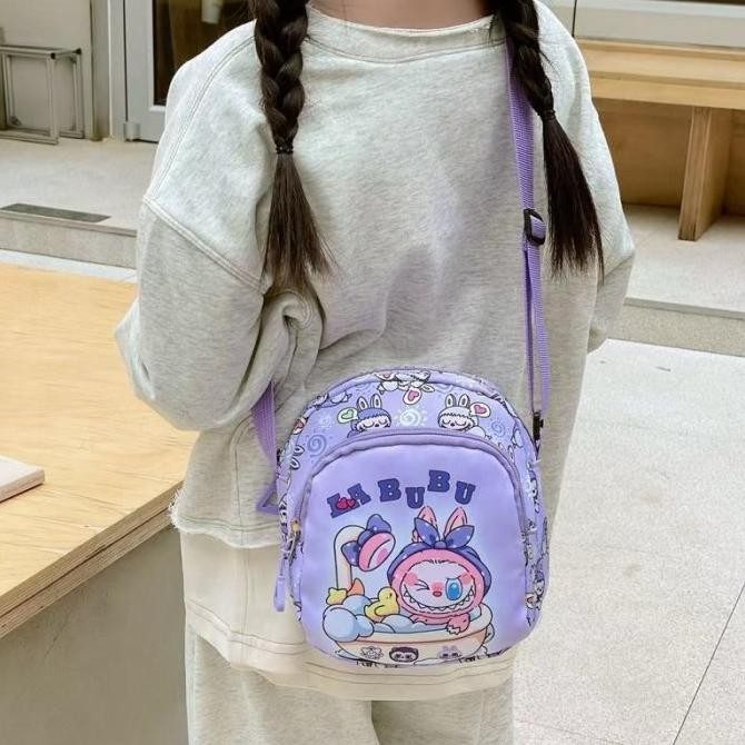 TAS SELEMPANG KECIL ANAK LABUBU THE MONSTER UNISEX CEWEK COWOK FASHION TK PG PAUD SD MODEL SLING BAG