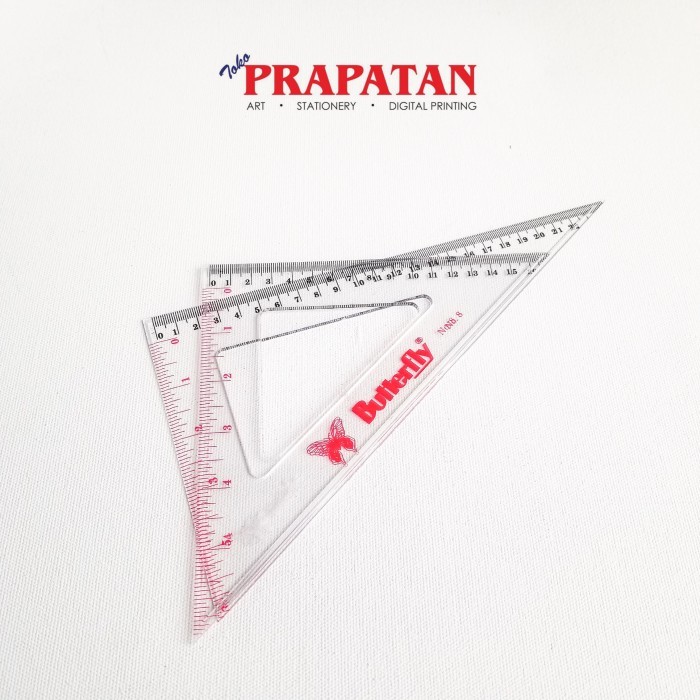 

Penggaris Segitiga Butterfly no 8 / Triangle Ruler