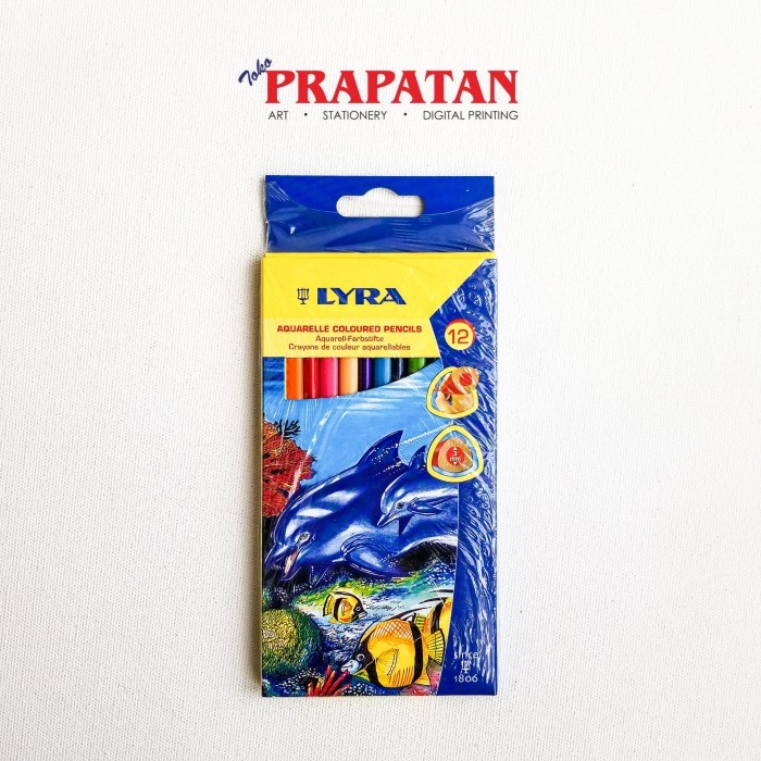 

Pensil Warna Lyra Aquarelle 12 Warna (Panjang) / Coloured Pencils