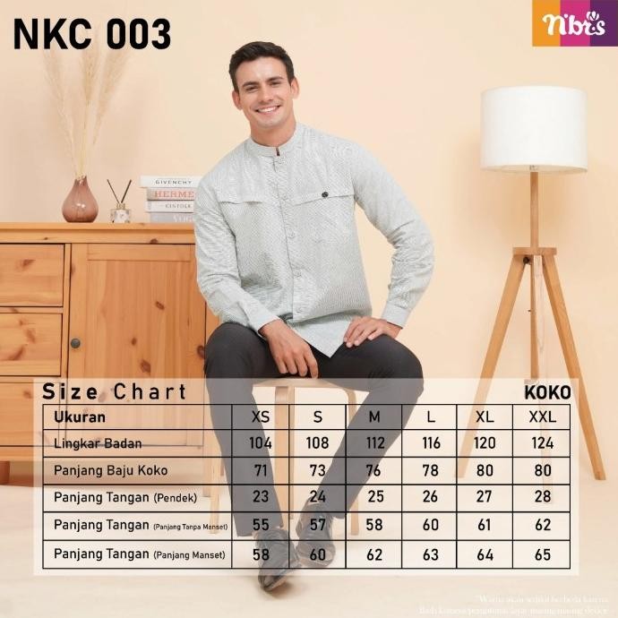 Koko Couple Lengan Panjang + Nibras NKC 003 + Baju Koko Ayah & Anak
