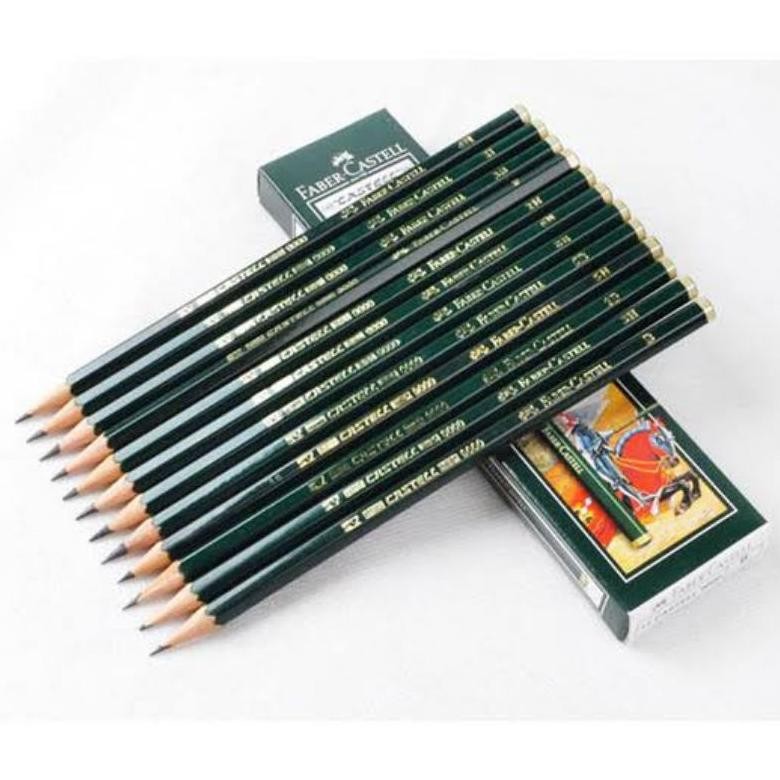 

Trend Pensil Faber Castel 2B || Castel 9000 Per 6 Pack || Castell 9000 Pensil Graphite - 2B