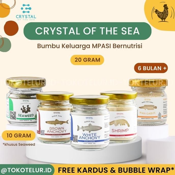 

BARU CRYSTAL OF THE SEA - 20 GRAM BPOM FOOD POWDER | BUMBU MPASI ANAK BAYI