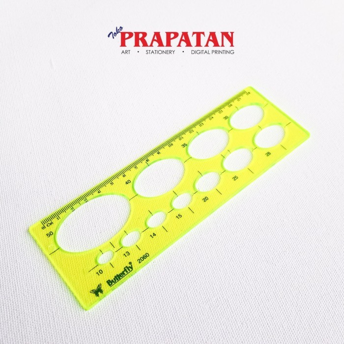 

Penggaris Butterfly 2060 Template Oval / Elips / Ellipse