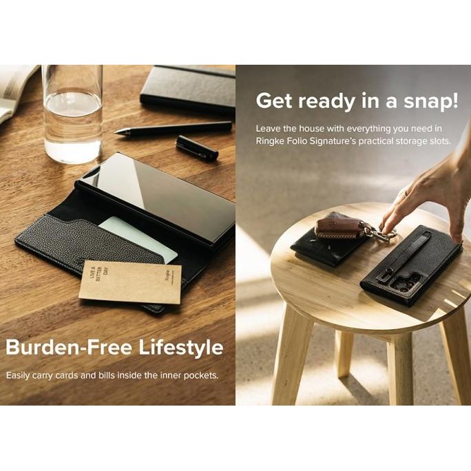 

Terlaris Ringke Galaxy S22 Ultra Folio Signature Ez Strap Black Book Case Tipis Ready Stok