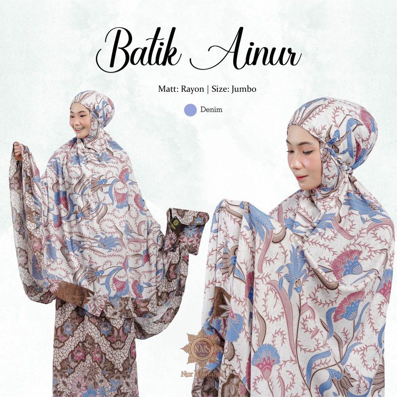 Mukena Mikena Cewek Ngaji Muslim 1 Stel Jumbo S M L Xl Xxl Rukoh Onset Bahan Adem Polos Atasan Bawah