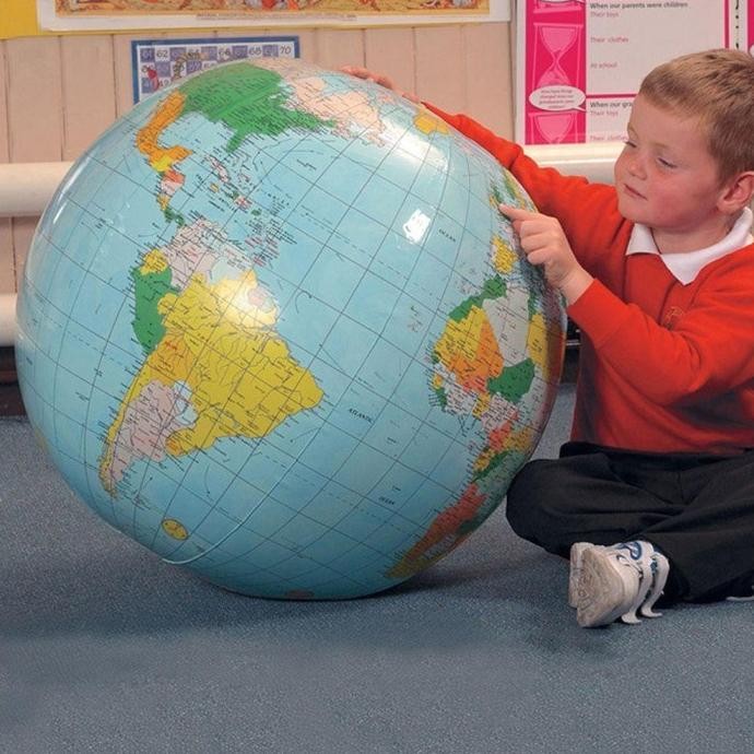 BISA E-FAKTUR GLOBE Peta Dunia Untuk Anak Balon Bola Dunia Globe Ukuran Besar